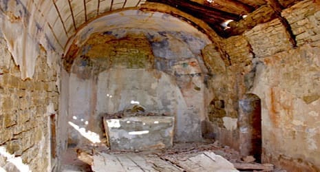 Restos de la iglesia de Santa Margarita en Portaspana ® Turismo Graus