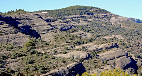 Moles de conglomerados en el entorno de la ermita ® Turismo Graus