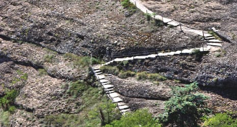 Regreso de la vía ferrata de la Peña del Morral ® Turismo Graus